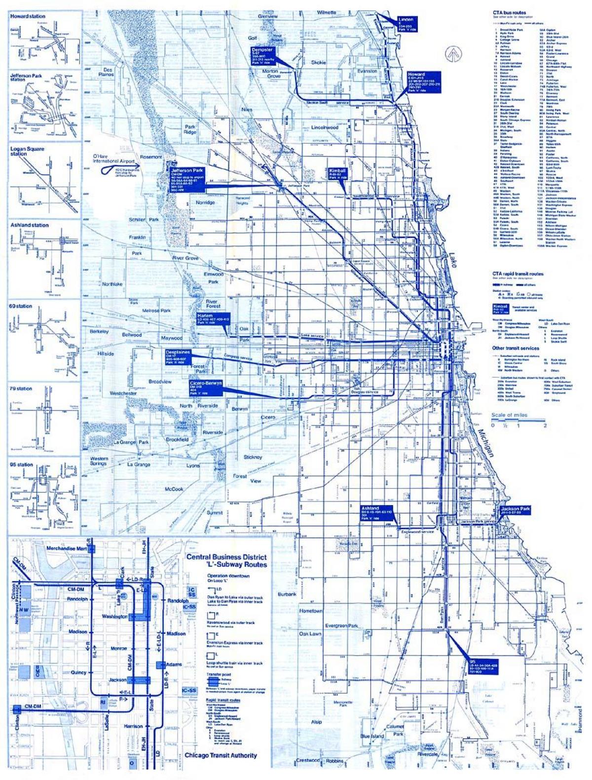 Chicago sistemska sabirnica karti