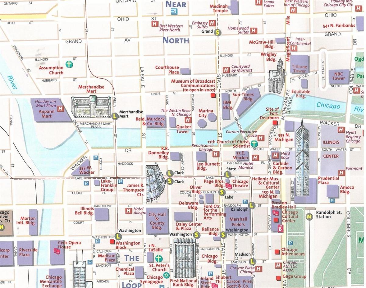 karta grada Chicaga