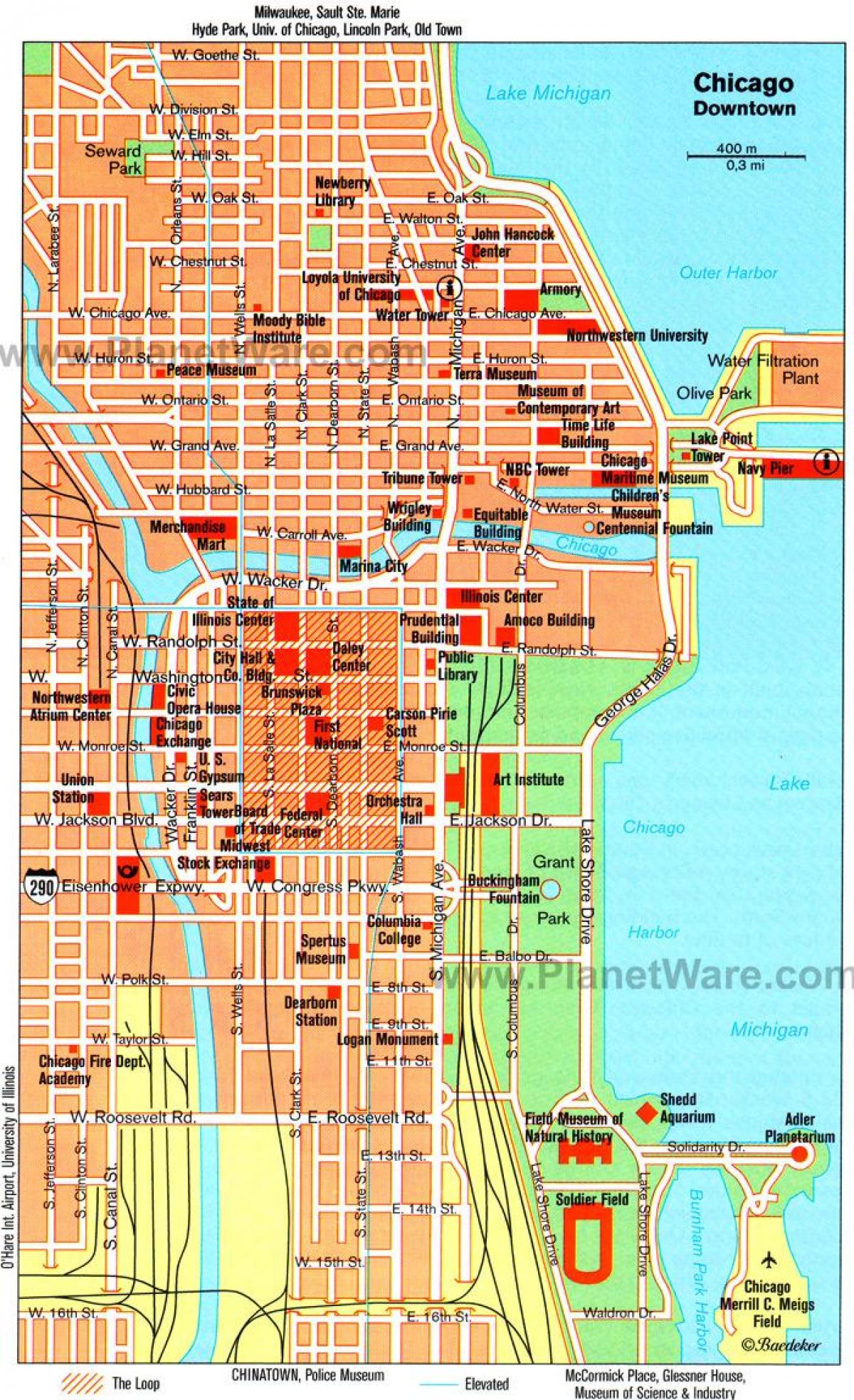 karta muzeja u Chicago