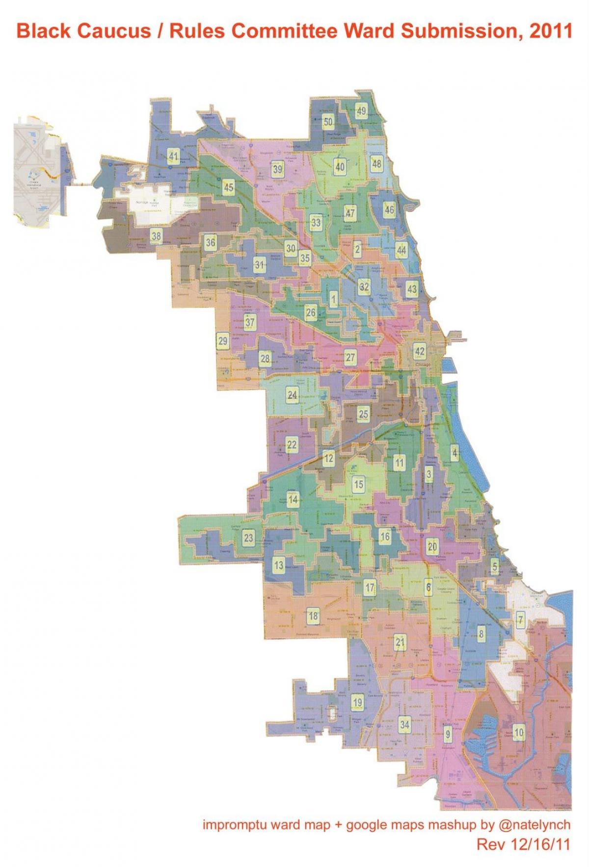 grad Chicago Ward karti