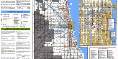 Autobusne linije za Chicago na karti
