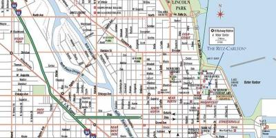 Mapa ulica Chicaga