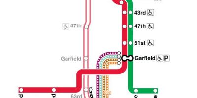 Karta crvena linija Chicago