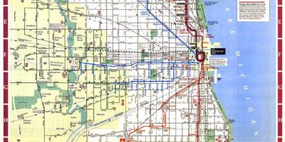 Karta grada Chicaga granice