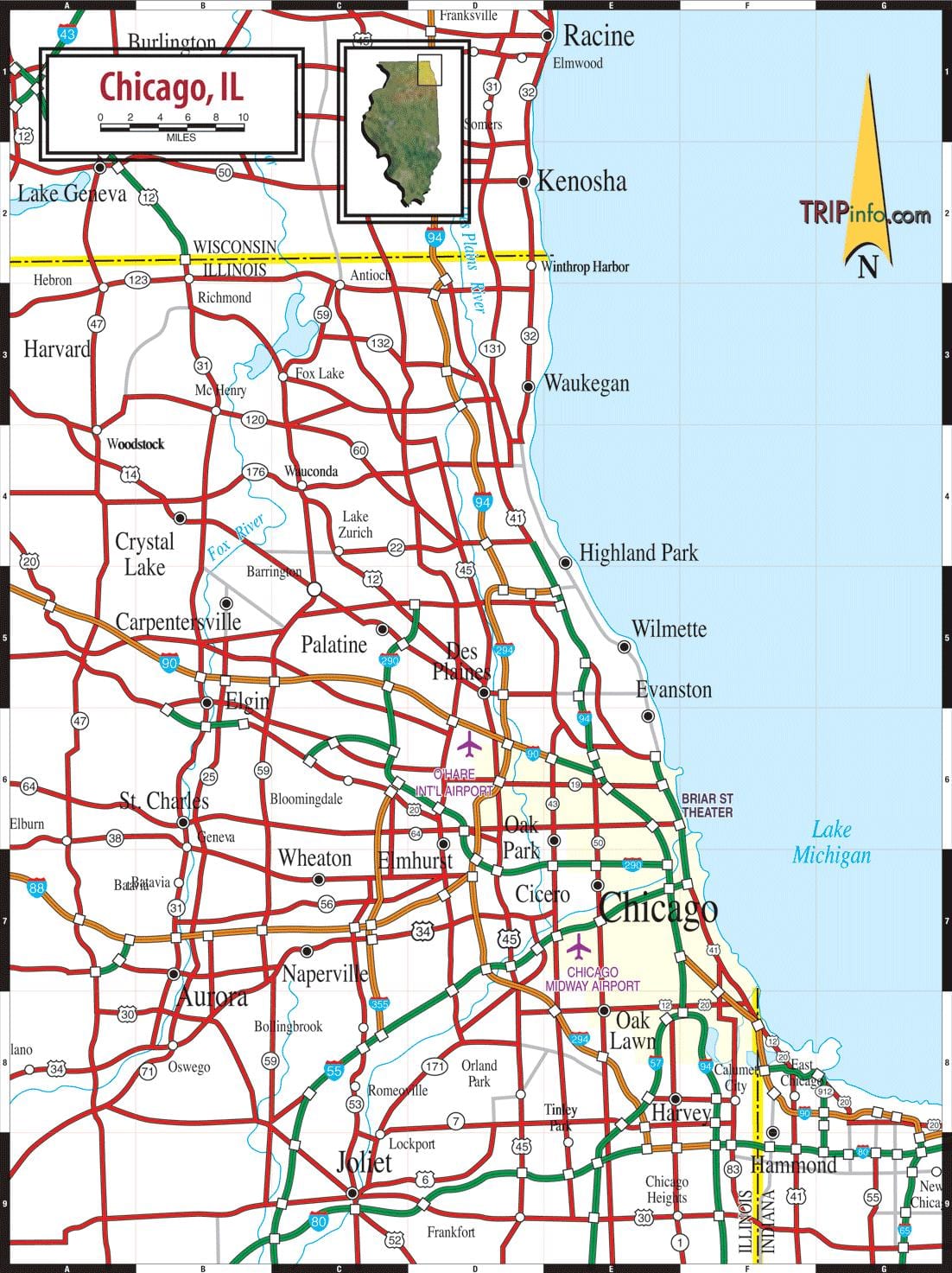 karta za Chicago