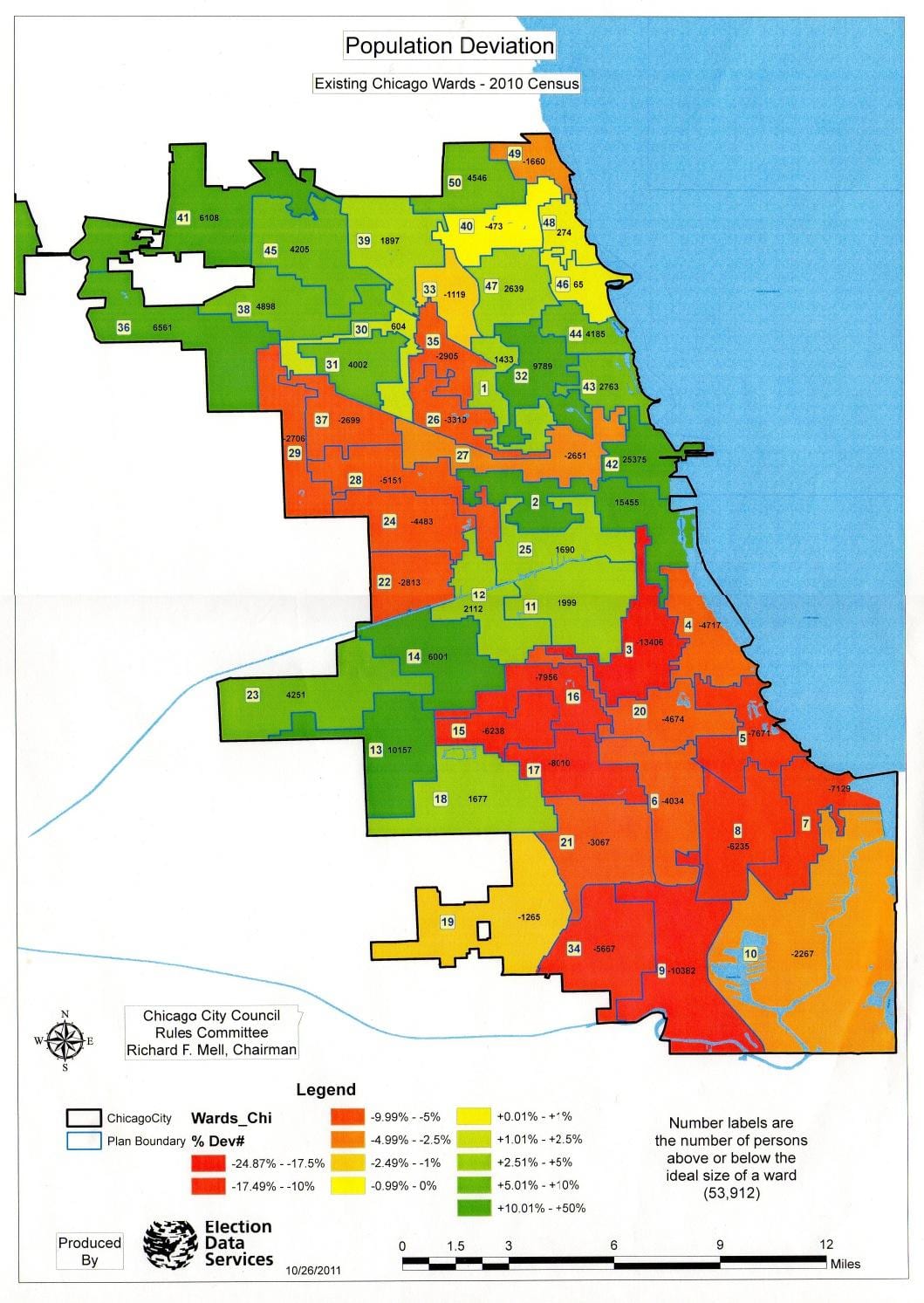 Chicago na karti zone