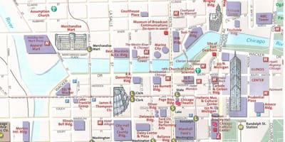 Turistička karta Chicago
